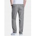 Mens Cotton Multi Pocket Elastic Waist Cargo Pants