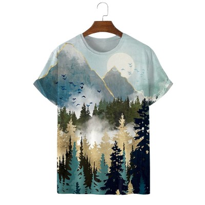 Men's Misty Pine Casual Short Sleeve T-Shirt