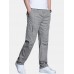 Mens Cotton Multi Pocket Elastic Waist Cargo Pants