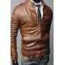 Men's Zipper Leather Jacket