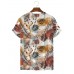 Men's Geometric Tropical Leaves Short Sleeve T-Shirt